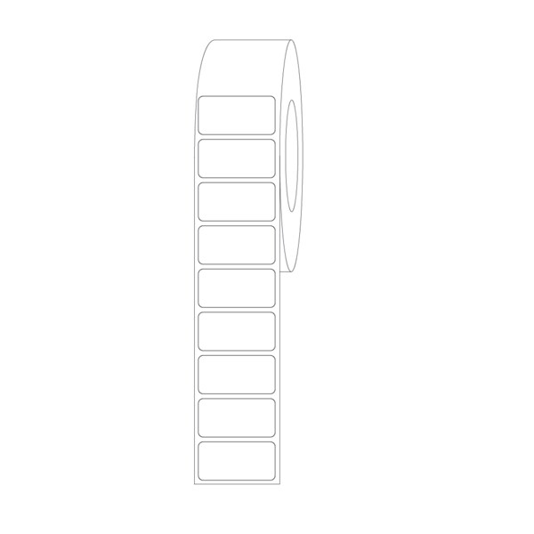 Label, Blank Direct Thermal 1" x 2"